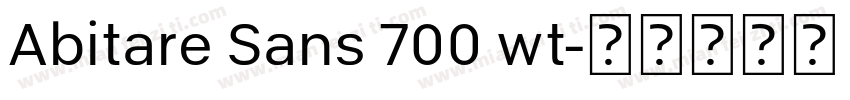 Abitare Sans 700 wt字体转换